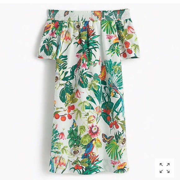 J. Crew Dresses & Skirts - Jcrew off the shoulder dress in ratti print